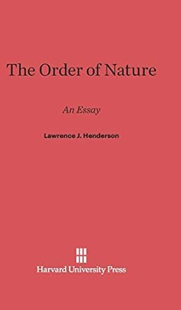 The Order of Nature: An Essay