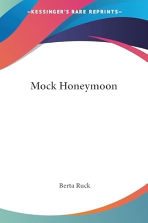 Mock Honeymoon