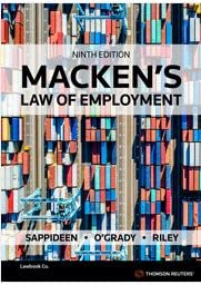 Macken's Law of Employment 9th Edition