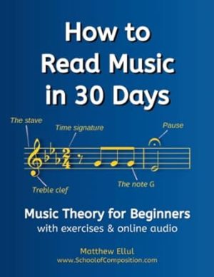 How to Read Music in 30 Days: Music Theory for Beginners - with exercises & online audio: 1