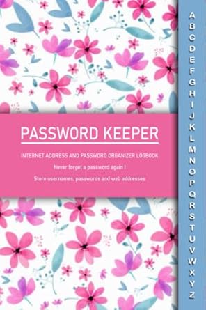 Password Book with tabs: Internet Address and Password Organizer Logbook with Alphabetical tabs. Small Pocket Size Password Keeper Journal Notebook for Computer