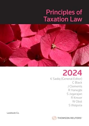 Principles of Taxation Law 2024