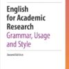 English for Academic Research: Grammar, Usage and Style