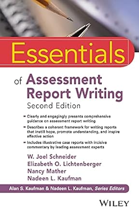 Essentials of Assessment Report Writing