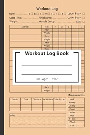 Workout Log Book: Gym Tracker Journal / Fitness Planner Notebook | STAY ON TRACK & GET MOTIVATED by Tracking Your Gains!