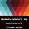 Uniform Evidence Law 19th Edition - Book