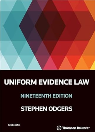 Uniform Evidence Law 19th Edition - Book