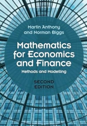 Mathematics for Economics and Finance: Methods and Modelling