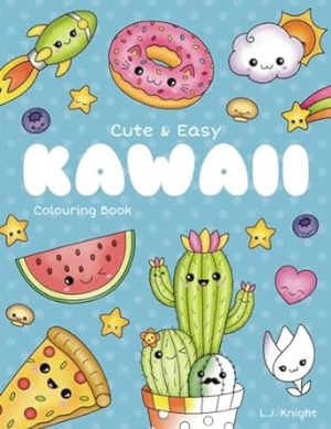 Cute and Easy Kawaii Colouring Book: 30 Fun and Relaxing Kawaii Colouring Pages For All Ages: 14
