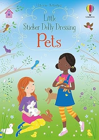Usborne Little Dolly Dressing Pets Sticker Book