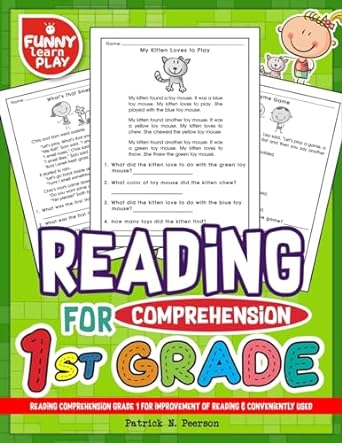 Reading Comprehension Grade 1 for Improvement of Reading & Conveniently Used: 1st Grade Reading Comprehension Workbooks for 1st Graders to Combine Fun & Education Together