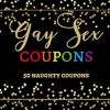Gay Sex Coupons: 50 Naughty Coupons for Hot Sex - Gift for Boyfriend or Husband - Sex Vouchers for Him