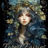 Forest Fairies Coloring Book For Adults: Fantasy Fairies Coloring Book With Black Background, For Mindfulness And Relaxation, Forest Designs