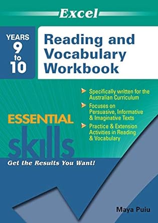 Excel Essential Skills: Reading and Vocabulary Workbook Years 9-10