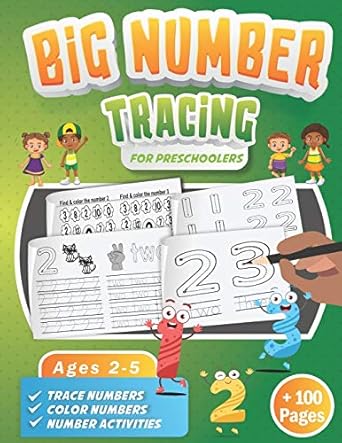 Big Number Tracing Book for Preschoolers: A Learn to Write Workbook to Practice Number Handwriting for Kids Ages 2-5| Trace Big Numbers from 1-20, ... ... Learning Large Size 8.5 x 11, over 100+ Pages