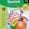 Complete Book of Spanish Workbook for Kids, Grades 1-3 Spanish Learning, Basic Spanish Vocabulary, Alphabet, Numbers, Colors, Parts of Speech, Expressions, Dates, and Songs With Spanish Learning Cards