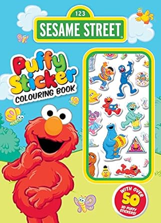 Sesame Street: Puffy Sticker Colouring Book