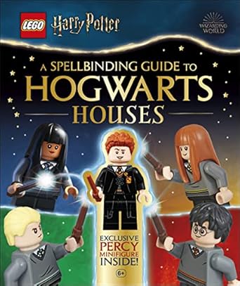 LEGO Harry Potter A Spellbinding Guide to Hogwarts Houses: With Exclusive Percy Weasley Minifigure and Sorting Hat Piece
