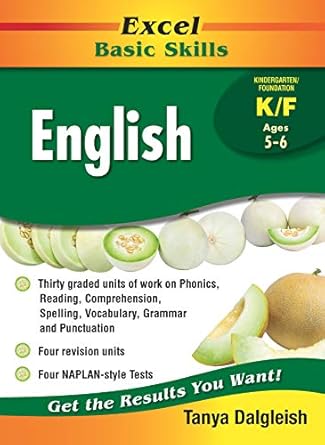 Excel Basic Skills Workbook: English Kindergarten/Foundation