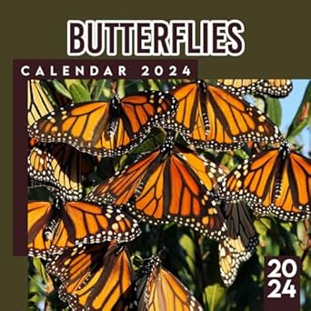Butterflies Calendar 2024: 12 Month Animals Calendar 2024 From January to December, Bonus 6 Months 2025 Planner Calendar Organizing & Planning Giftable 2024 Perfect Birthday Gifts
