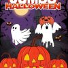 Jumbo Halloween Coloring Book: My First Halloween ColoringBook-Super Cute, Big and Easy Coloring Pages For Kids Ages 1-4