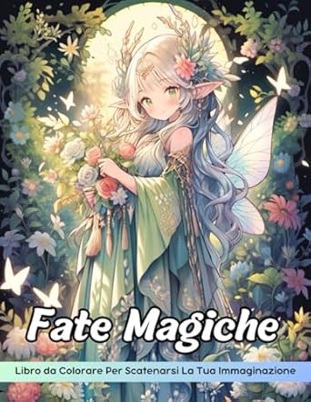 Fate Magiche Libro da Colorare: Pagina Da Colorare Di Fate Magiche, Creature Incantevoli Per Colorazioni Fantasiose