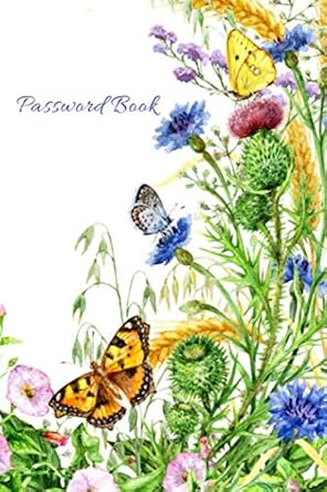 Password Book: Internet Password Book with Alphabetical Tabs, Password Keeper Large Print, Small Password Book, Organizer Logbook 6 x 9