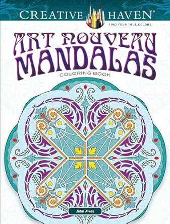 Creative Haven Art Nouveau Mandalas Coloring Book