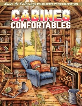 Cabines Confortables Livre de Coloriage: Page De Coloriage De Cabines Confortables, Sérénité Dans Les Retraites Rustiques