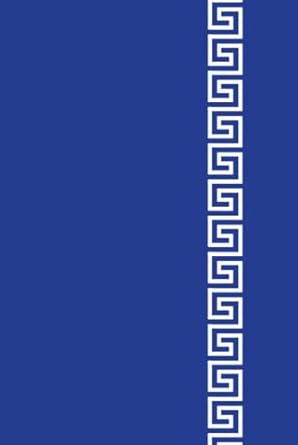 Notebook: Blue and white (greek key) HC