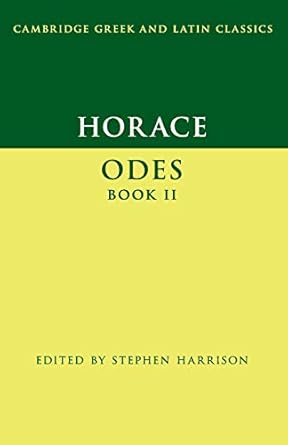 Cambridge Horace: Odes Book II - Paperback - 20 April 2017