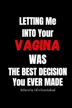 Mothers Day Gifts From Husband: Funny & Lovely Mother's Day Personalized Notebook Gift For Her | Card Alternative For Wife