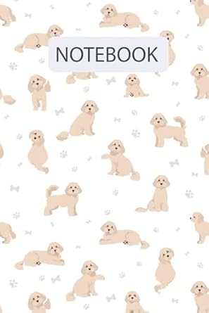 Cute Cavapoo Dog Pattern: Lined Journal Notebook Cavapoo Gifts for Cavapoo lovers | 6" X 9" | 110 Blank Lined
