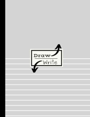Draw and Write: Dual Notebook with Space to Doodle and Lines for Notes
