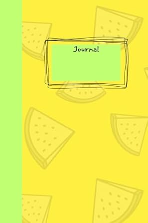 Lemon Journal, Classic Lined Notebook, Small Size 6x9 in., Glossy Cover
