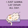 I Just Wanna Lay Down All Day Cat Nap Composition Notebook: Half Blank College Rule 100 page Notebook for Students