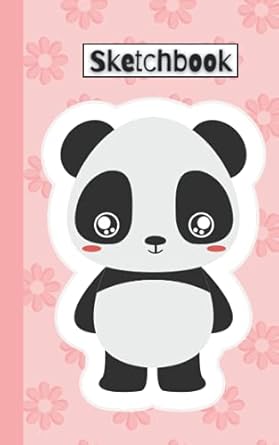 Sketchbook: 5x8 inches 40 pages panda bear