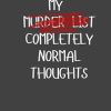 My *Murder List* Completely Normal Thoughts; Hardback Blank Lined Diary Notebook Journal CSI Gift