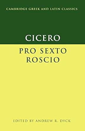 Cicero: Pro Sexto Roscio