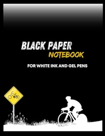 BLACK PAPER NOTEBOOK FOR WHITE INK AND GEL PENS: It is a notebook with black pages and lines designed especially for gel pens. You can write and draw on it uniquely and beautifully