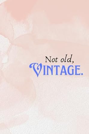 Not old, vintage: Pink notebook with oldschool writing