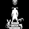 Demon sketch notebook: With demon illustration