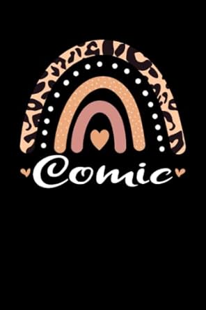 Comic Rainbow leopard Appreciation: Lined Notebook / Journal Gift , 120 Pages , 6X9 ,Soft Cover , Matte Finish