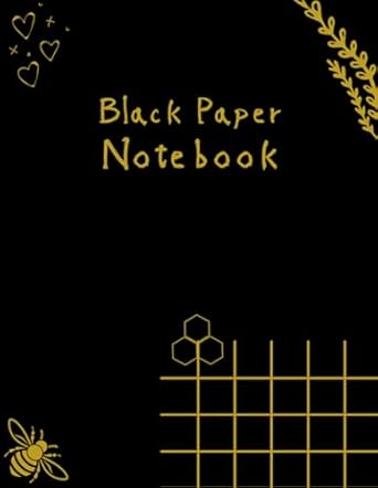 Black Paper Notebook for Gel Pens: 120 Pages, Lined Journal for White and Metallic Inks 8.5 x 11