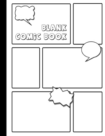 Blank Comic Book: The simple Comics Notebook Create Your Own Story, Comics.