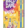 Roald Dahl Magical Gift Set (4 Books): Charlie and the Chocolate Factory, James and the Giant Peach, Fantastic Mr. Fox, Charlie and the Great Glass Elevator