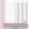 Accounting Ledger Book 3 Column , 3 Column Ledger Book , Size: 8.5" x 11: Columnar Pad Journal Notebook / Income and Expense Log Book for Small Business and Personal Finance