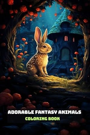 ADORABLE FANTASY ANIMALS COLORING BOOK: For Adults and Teens