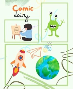 Self-Painting Comic Dairy Composition Notebook