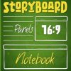 Storyboard Notebook: Blank Frames in 16:9 A Professional Storyboard Journal for Directors, Animators, Screenwriters & Students